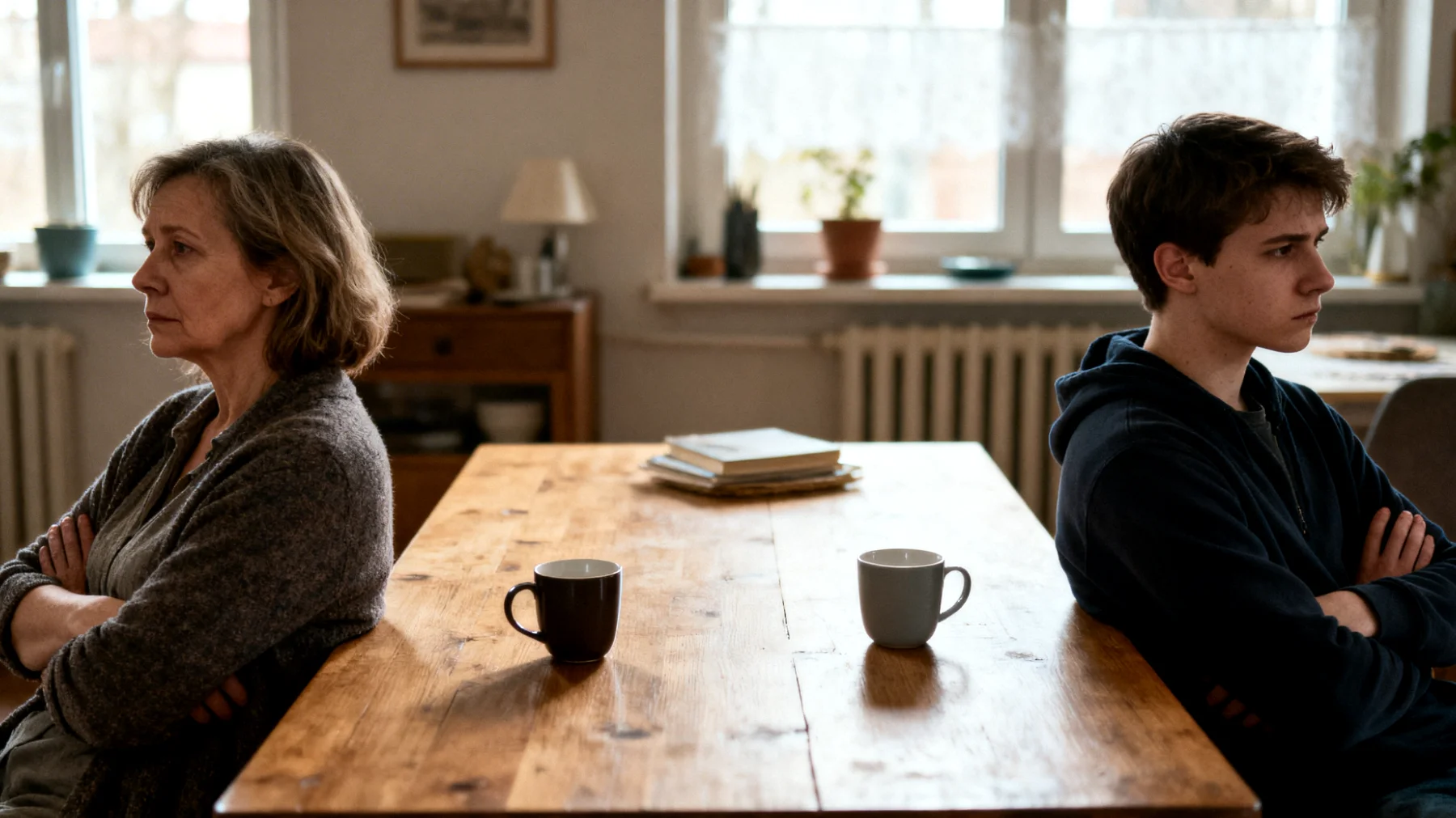 Mama ma trudności w komunikacji ze swoim dorosłym dzieckiem - rozmowy są powierzchowne, napięte lub kończą się nieporozumieniami, co prowadzi do dystansu emocjonalnego i frustracji po obu stronach"