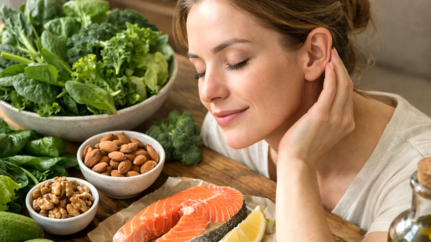 Szumy uszne: jak włączyć zdrowe jedzenie do diety, aby wspomóc łagodzenie objawów"