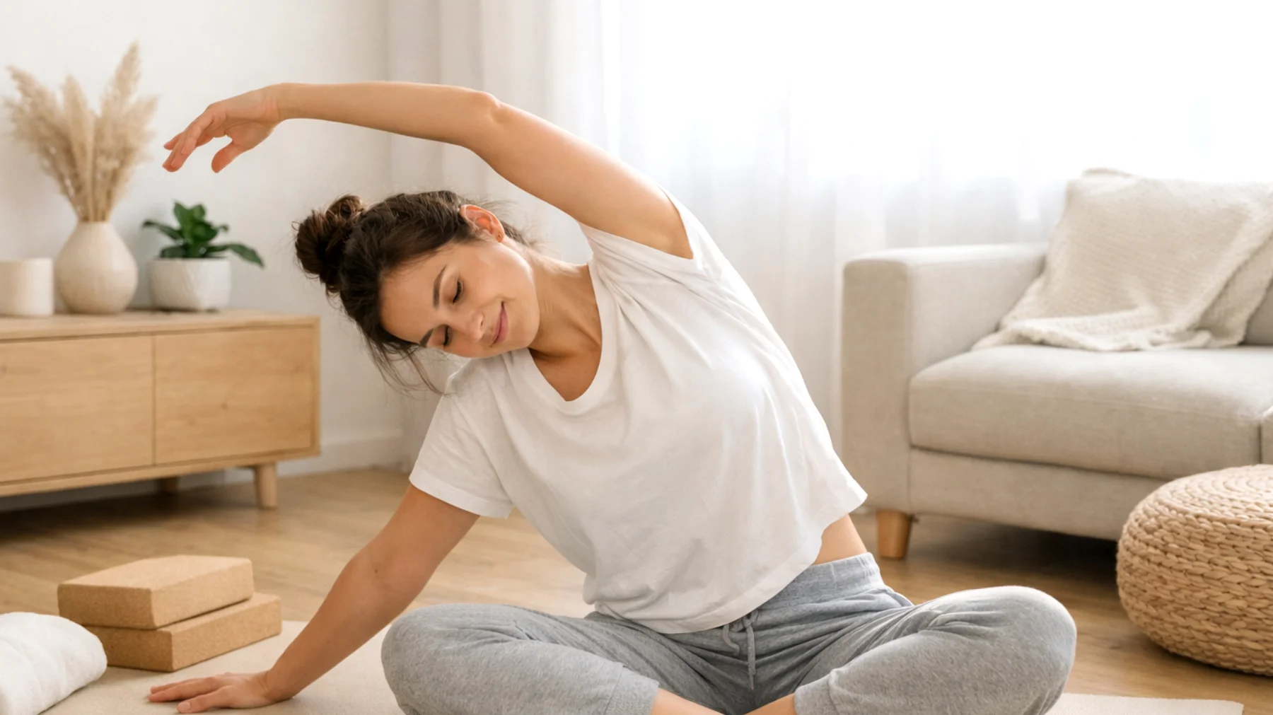 Gimnastyka łagodna: jak włączyć ją do codziennej rutyny w domu, aby poprawić jakość życia i samopoczucie"