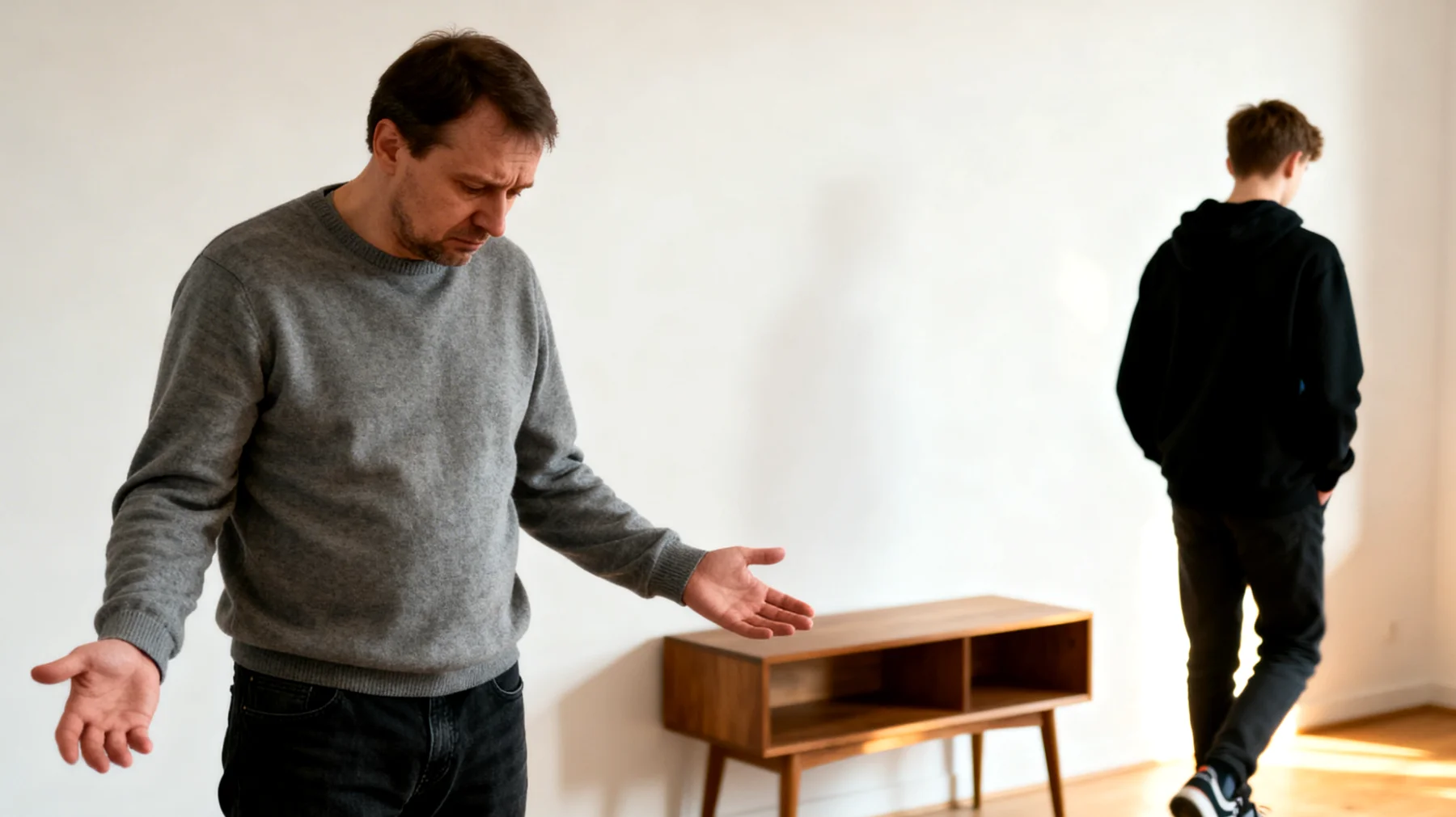 Tata ma trudność w mówieniu 'nie' nastolatkowi, co prowadzi do braku granic, nadmiernej pobłażliwości i problemów z autorytetem rodzicielskim"